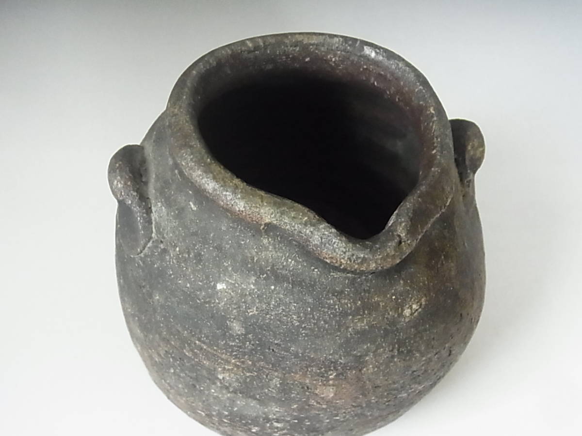 ◇古備前 お歯黒壺（鉄漿壺）◇b482