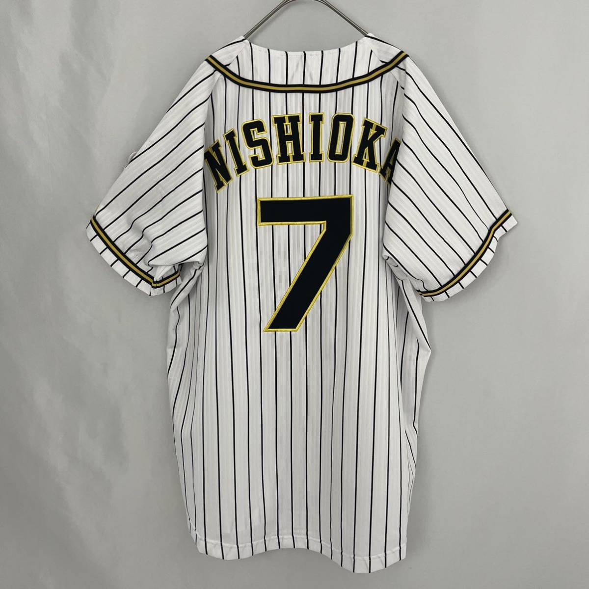 未使用品 MIZUNO 阪神 タイガース ユニフォーム 半袖 野球 ミズノ 西岡