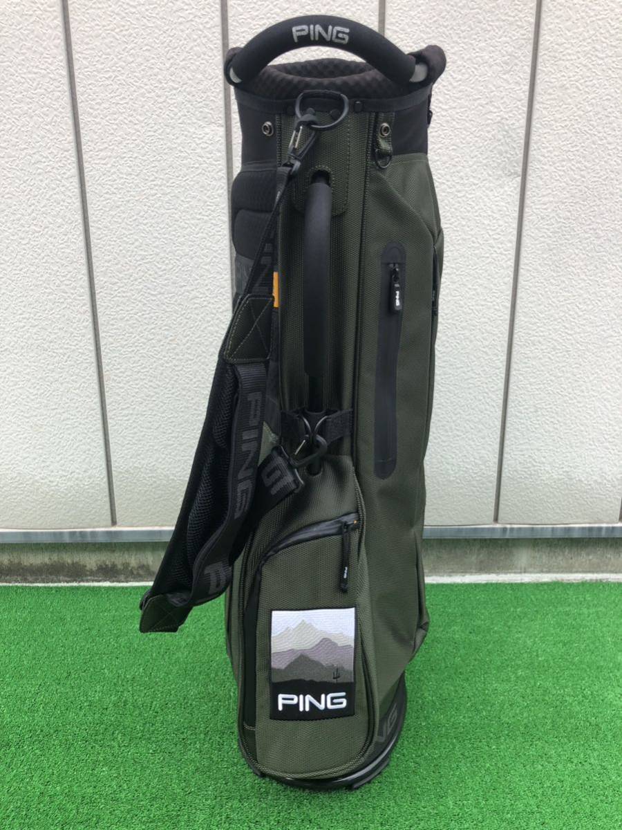 ☆ PING ピン キャディバッグ CB-P201 9.5インチ カーキ日本