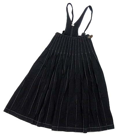 ピンクハウス PINK HOUSE サロペット風 デニム ラップ プリーツ  