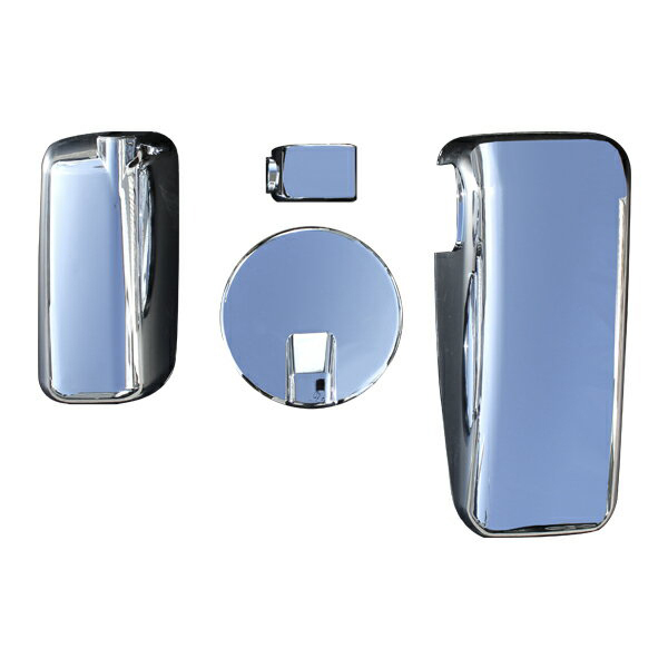 三菱 ふそう 17 スーパーグレート 平成29年5月～ メッキ ミラーカバー 4点セット 外装 トラック パーツ デコトラ カスタム トラック野郎