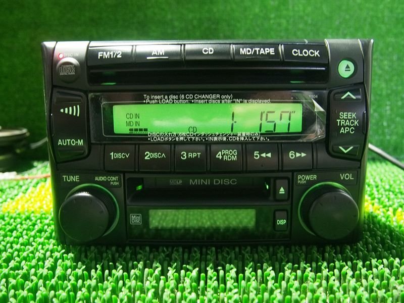 『psi』 希少 美品 マツダ DW3W DW5W デミオ 純正CDオーディオ MDLP対応 MDユニット付き 動作確認済