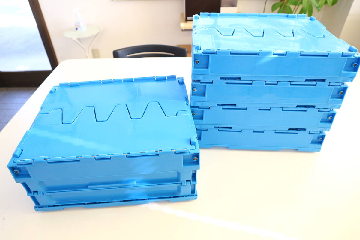 サンコー 折りたたみ式コンテナ前開きタイプ 5個セット サンコー