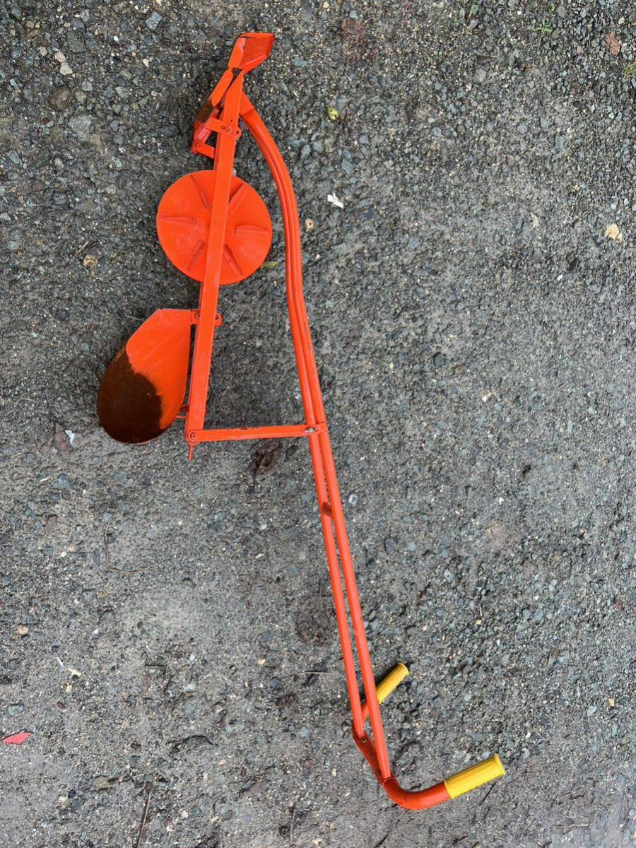 吉徳農機 手押し溝切機 ドレインプラウ 農機具 手押し式 水稲 水田 排水