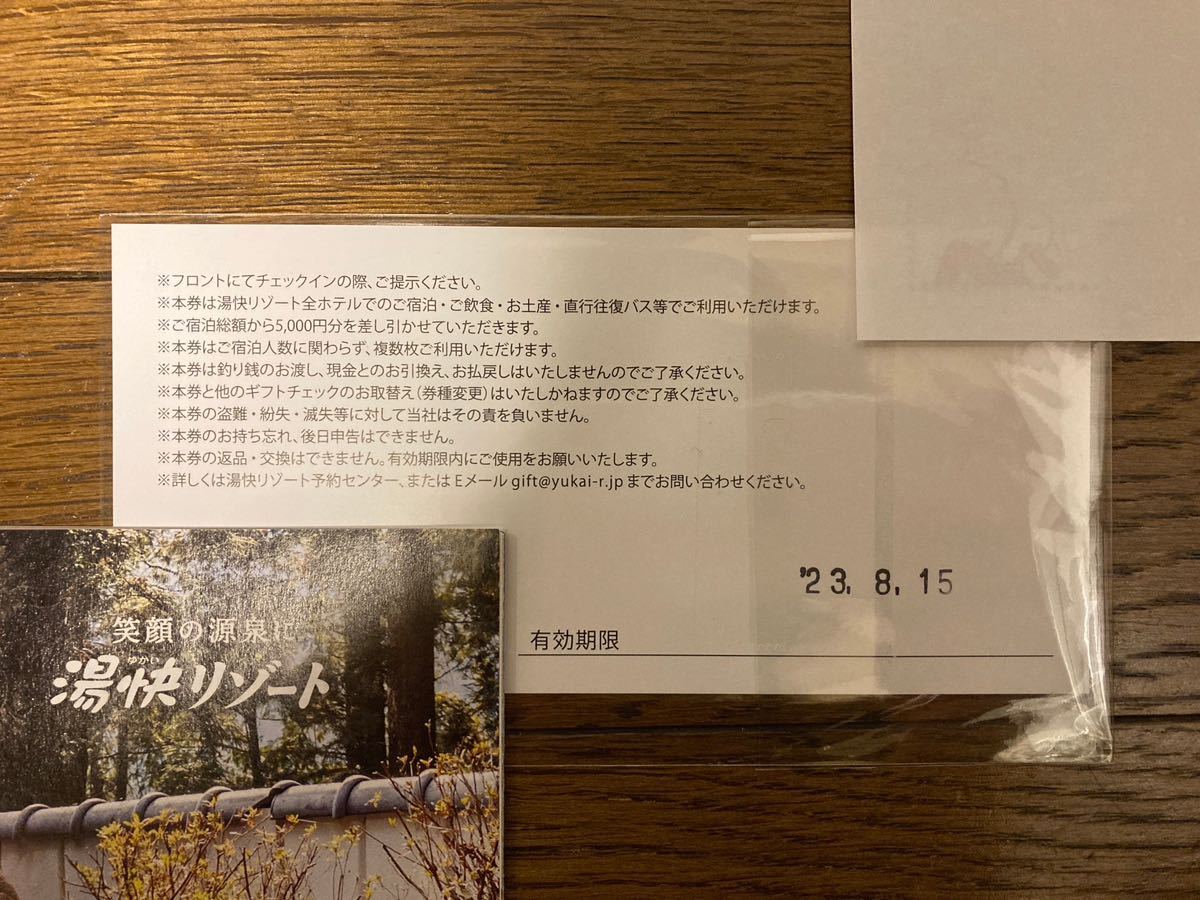 湯快リゾート ご宿泊券 湯快リゾートご宿泊券¥5，000×2枚① 【公式通販】