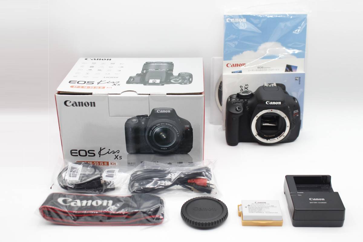 極上品◇Canon キヤノン EOS Kiss X5 ボディ◇シャッター回数2319回のみ♪