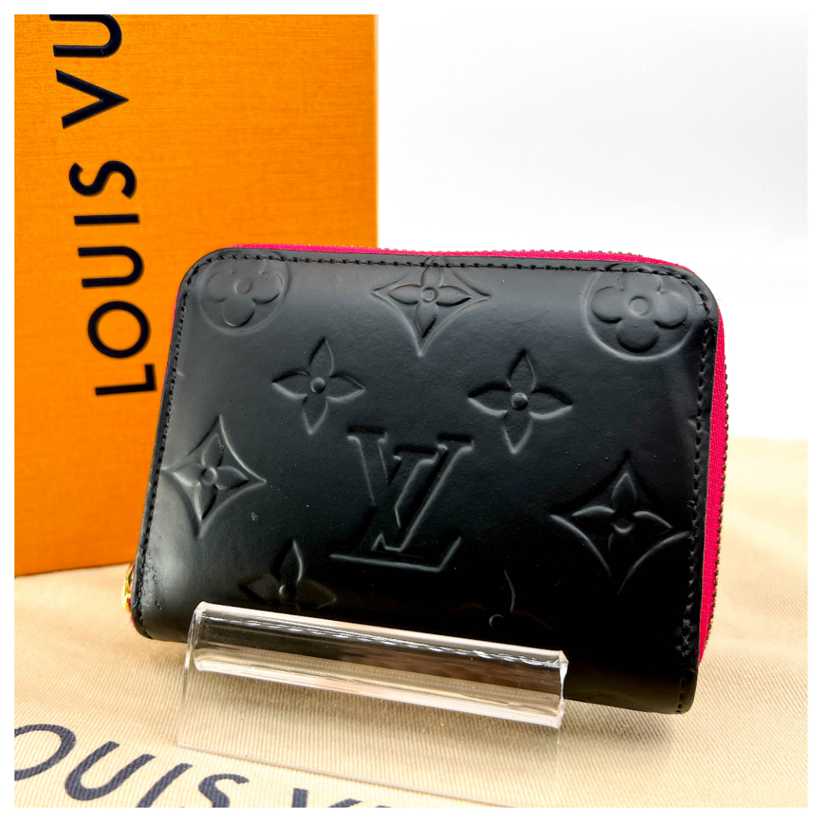 美品】LOUIS VUITTON タイガ ジップ二つ折り財布 エピセア ☆札入れ