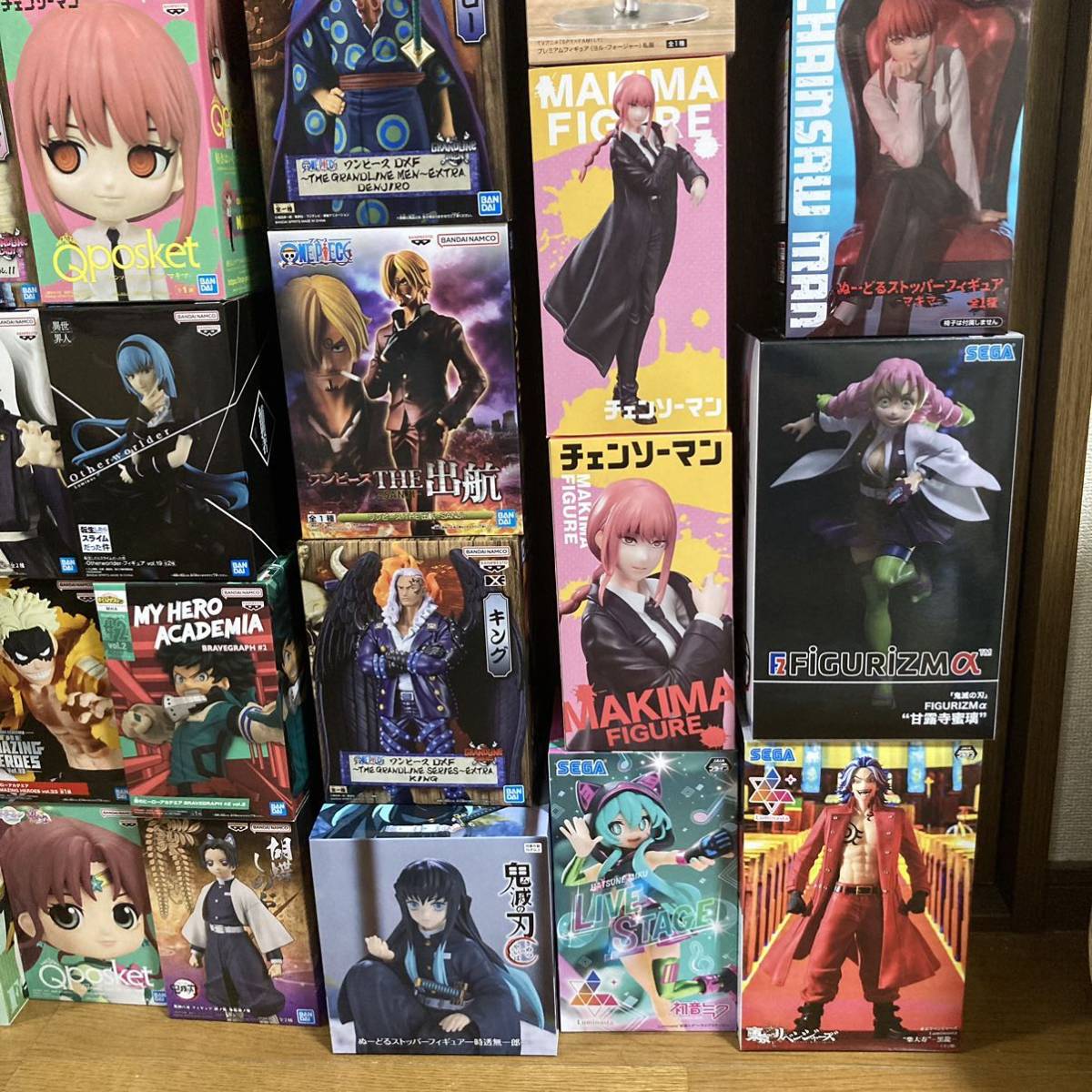 フィギュア まとめ売り ワンピース チェンソーマン パワー マキマ ヨル スパイファミリー 鬼滅の刃 蜜璃 ワーコレ 地獄楽 杠 ウタ 呪術廻戦