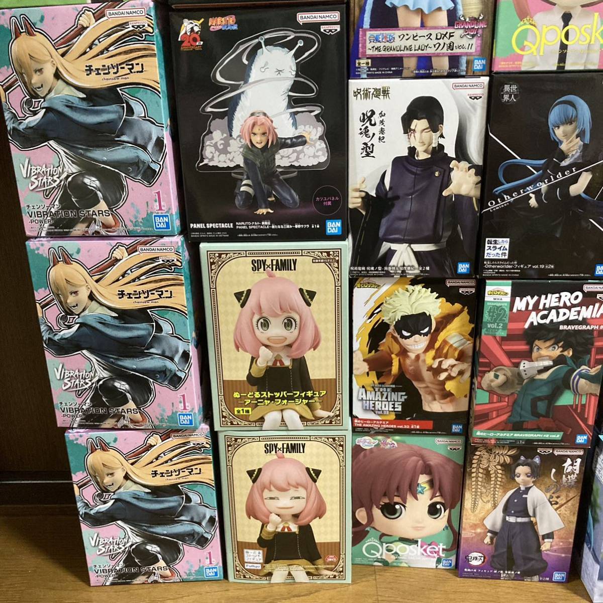 フィギュア まとめ売り ワンピース チェンソーマン パワー マキマ ヨル スパイファミリー 鬼滅の刃 蜜璃 ワーコレ 地獄楽 杠 ウタ 呪術廻戦