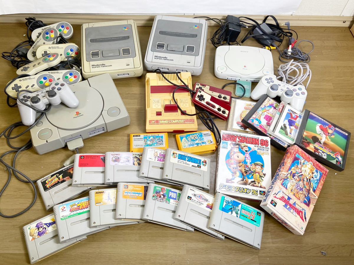 Nintendoスーパーファミコン本体 コントローラー ソフトまとめ売り