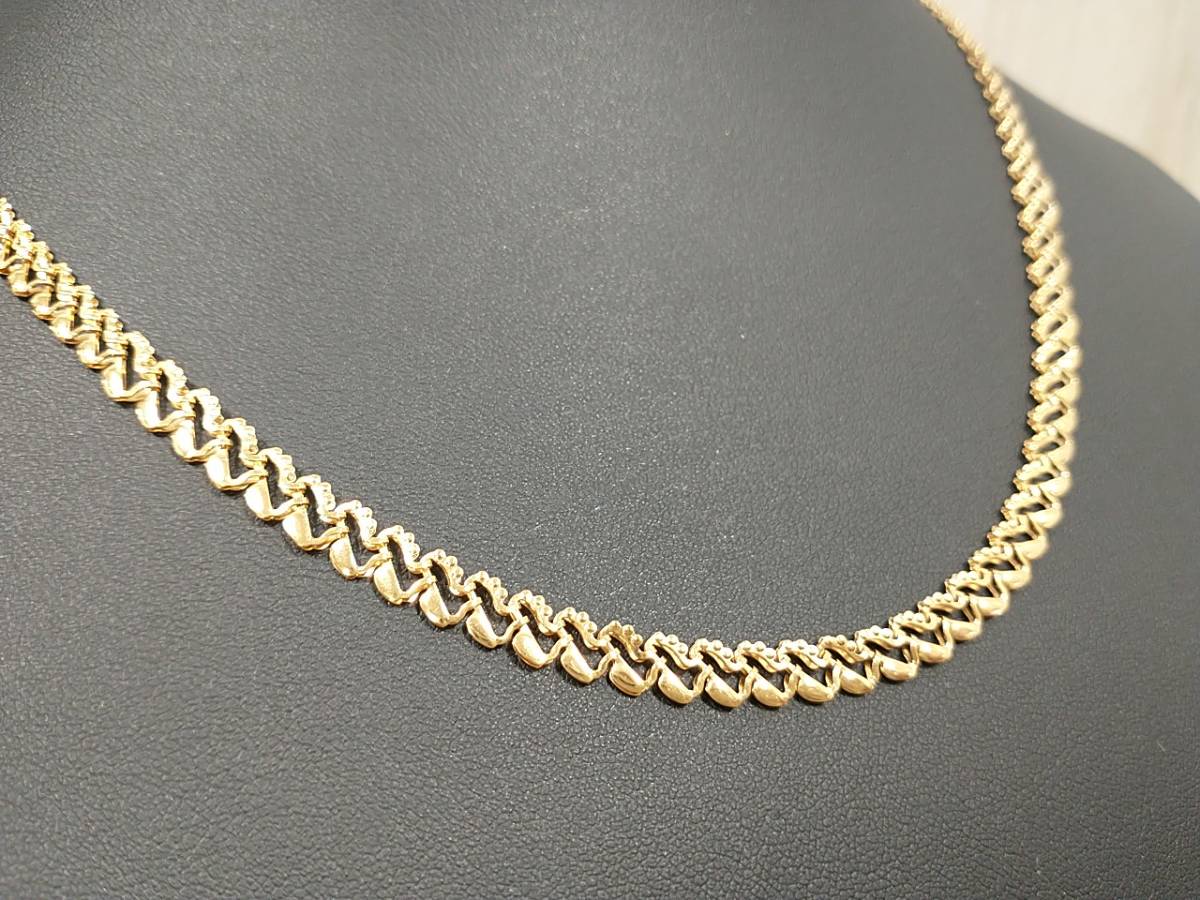 【K18ネックレス】K18 ／レトロ／45cm／8.6g ネックレス