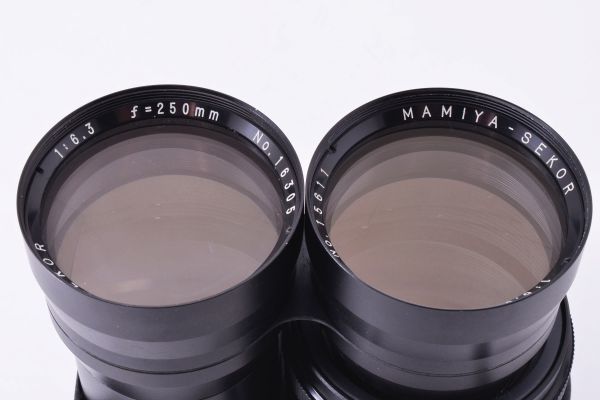美品] マミヤ MAMIYA SEKOR 250mm f/6.3 望遠 二眼レフ レンズ for