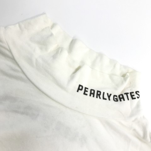 PEARLY GATES パーリーゲイツ ハイネック 長袖Tシャツ ホワイト系 4