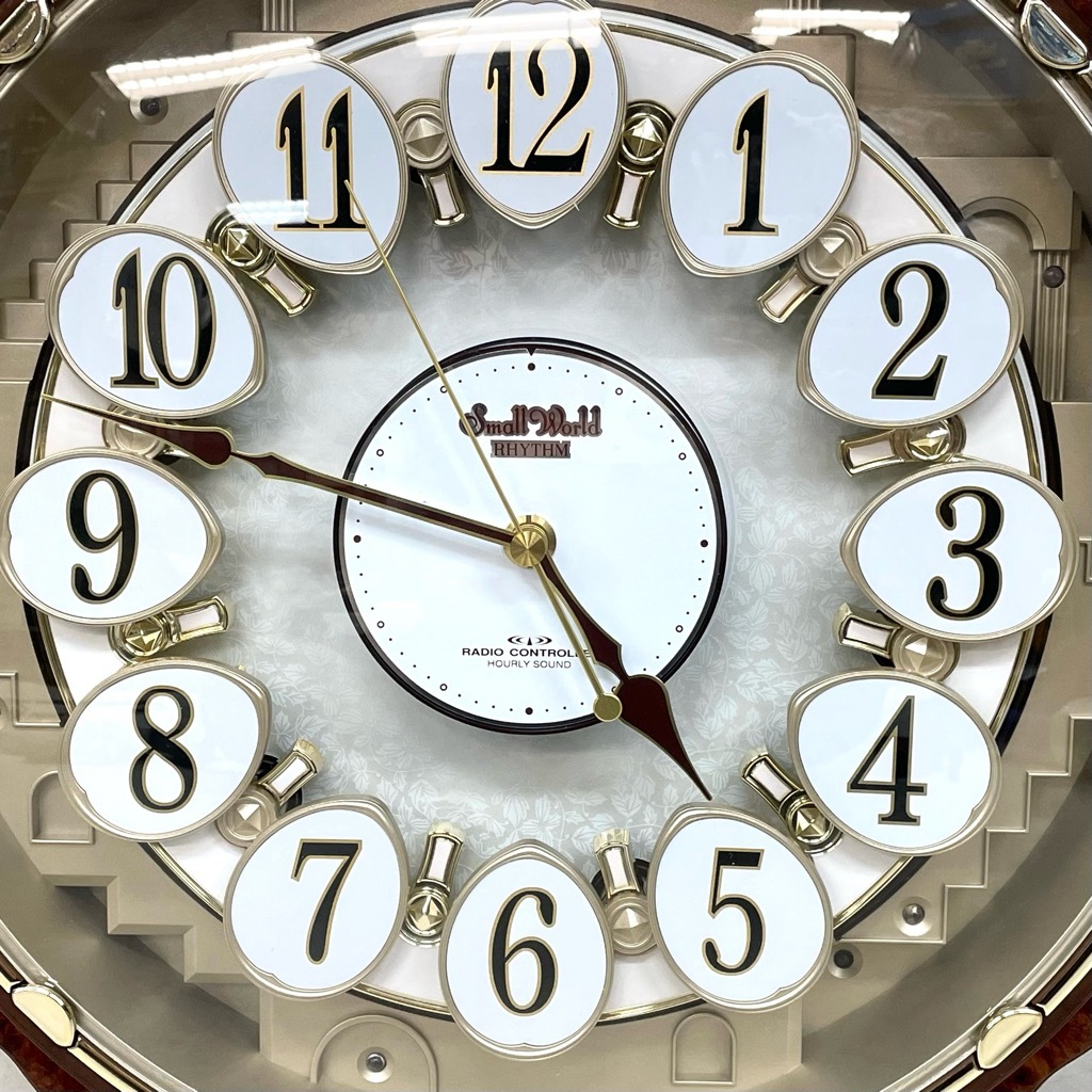 Small World スモールワールド コンベルS 4MN480RH 電波時計 メロディ 
