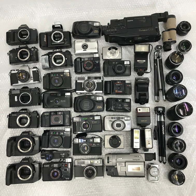 Nikon フィルムカメラ　レンズ　まとめて　ジャンク カメラ フィルムカメラ レンズ おまとめ Canon ジャンクフィルムカメラ