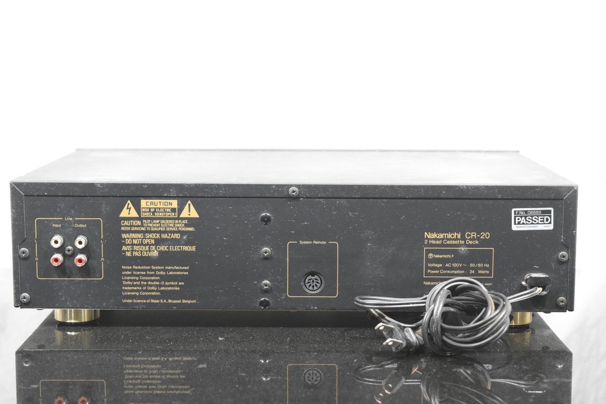 B33 NAKAMICHI CR-20 カセットデッキ CR-20 カセットデッキ B33 CR-20