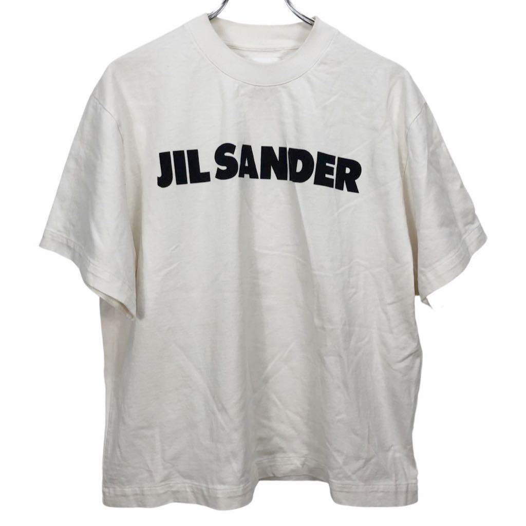 JIL SANDER ジルサンダー　レディース　ホワイト　プリント　半袖　Tシャツ　トップス　M表記