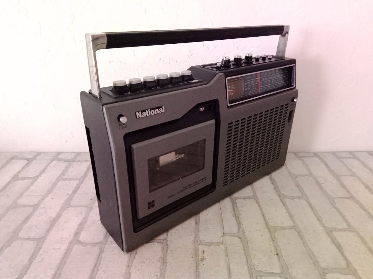 動作確認済み】ナショナル☆National☆ラジオカセットレコーダー☆RQ