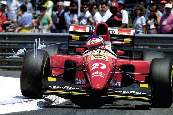 ジャン・アレジ フェラーリ 直筆サインフォト/写真 F1 Jean Alesi(F1