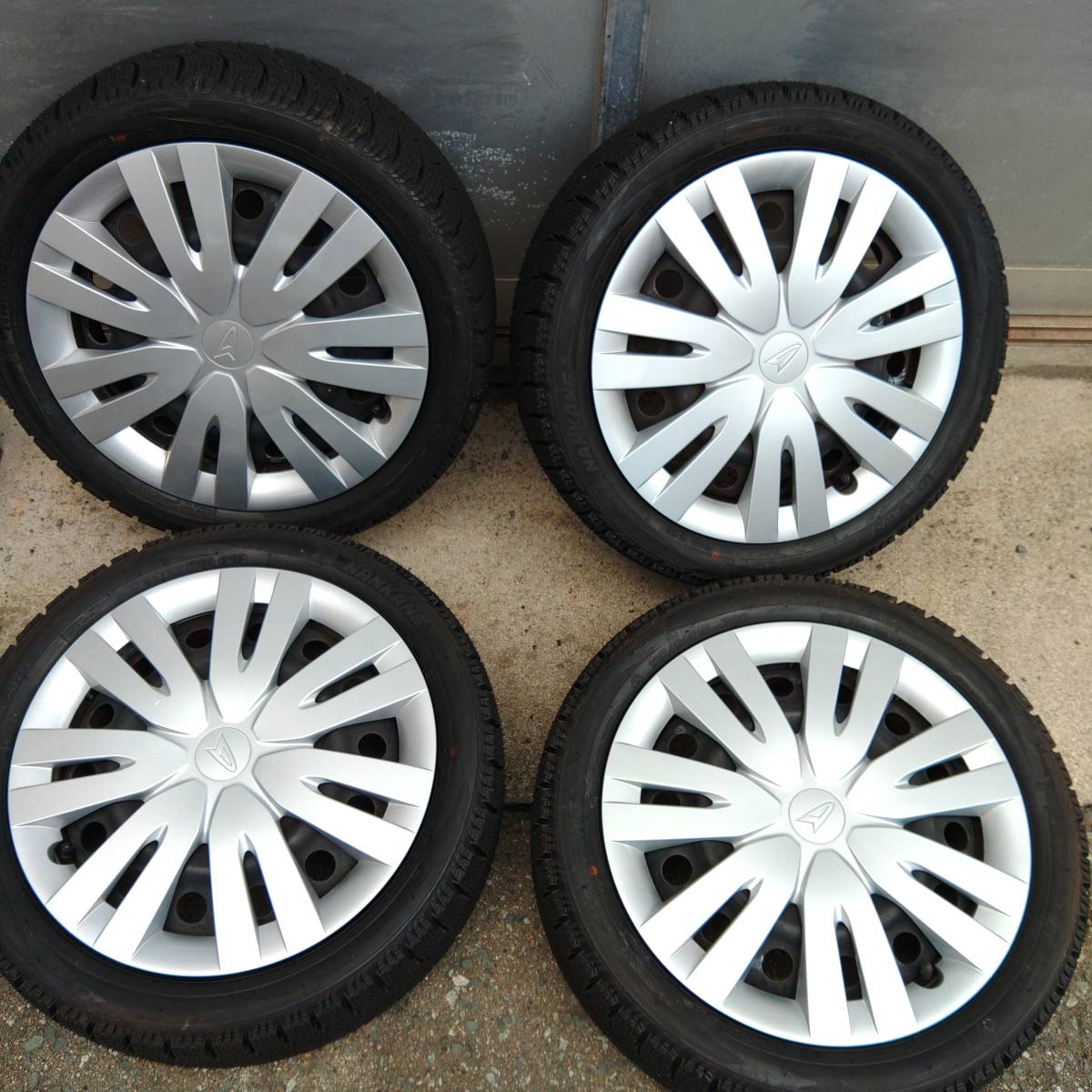 ☆軽　ダイハツ　ホイール 165/50R15バリ山バリ溝イボ付きNANKANGダイハツ純正ホイールセット4本
