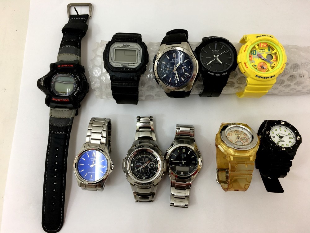 【ジャンク】CASIOカシオ　Gショック　10個セットまとめ ◇【同梱A】【60】ジャンク品 CASIO G-SHOCK 他 まとめ 10本セット メンズ