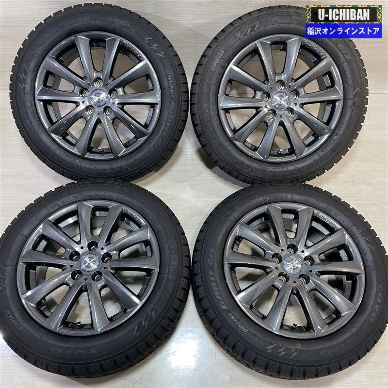 2022年製 バリ溝 極上 VW POLO ポロ 6R系 等 チームスパルコ 6-15+35 5H100 トーヨー GIZ 185/60R15 15インチ スタッドレス 4本セット 009