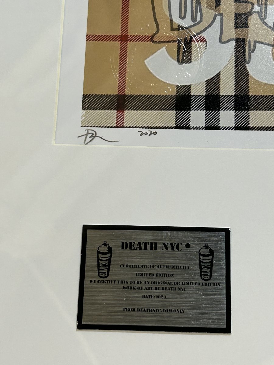 DEATH NYC 額付き 世界限定100枚 アートポスタ ナルト NARUTO 日向