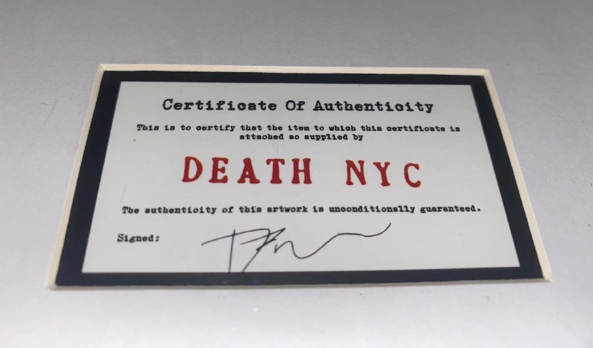 DEATH NYC 額付き 世界限定100枚 アートポスタ ナルト NARUTO 日向