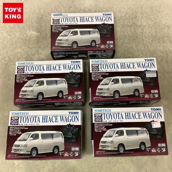 TOMITECH AERO RC トヨタ ハイエースNo.05 1円〜 未開封 エアロアールシー No.05 トヨタ ハイエース ワゴン 5点
