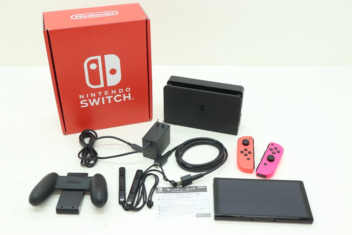25EY○Nintendo Switch 有機ELモデル 本体 ストア版 ver16.0.3 Joy-Con