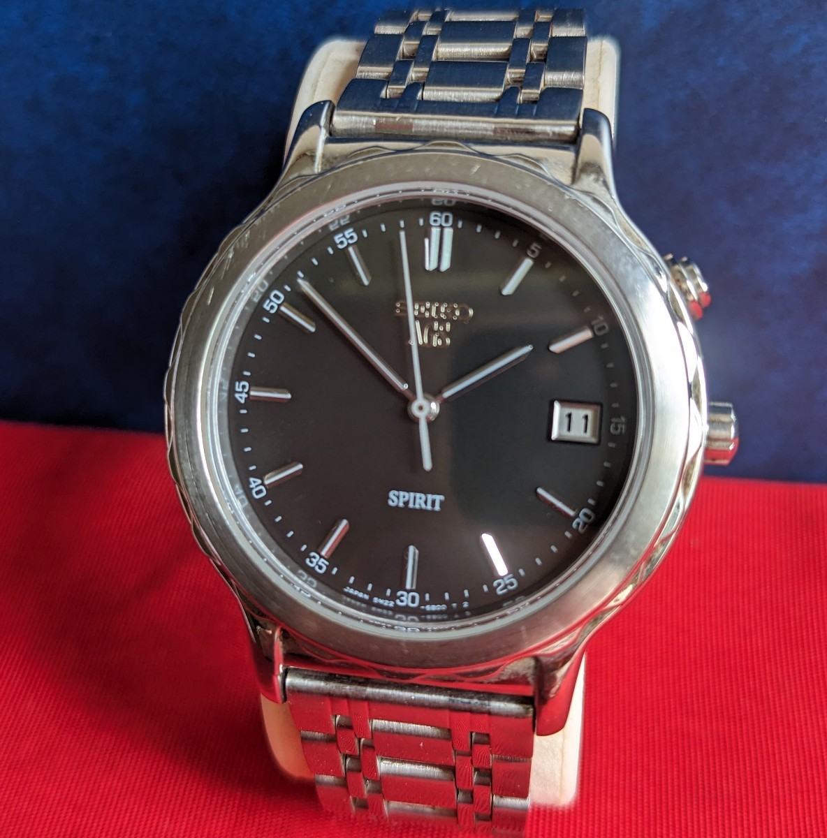 SEIKO AGS SPIRIT 5M22-6A70 裏スケルトン 電池切れジャンク(セイコー 