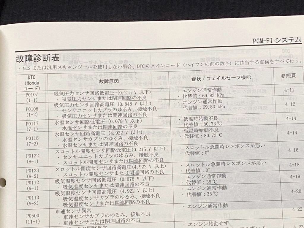 HONDA CB250R サービスマニュアル 追補版 MC52 HONDA CB250R 8BK-MC52