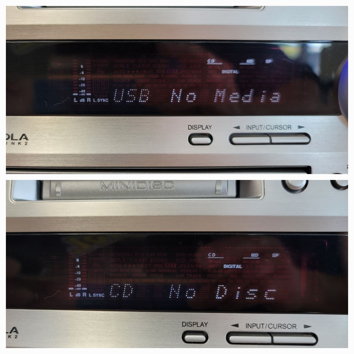 ONKYO FR-N7NX コンポ D-N 7NX スピーカー 70Wx2 ( MD - CD - USB 動作