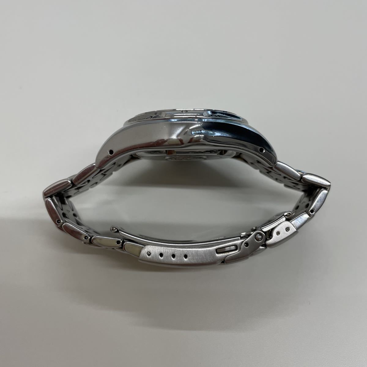 SEIKO メンズ腕時計 キネティック 電池交換済 自動巻き発電クォーツ