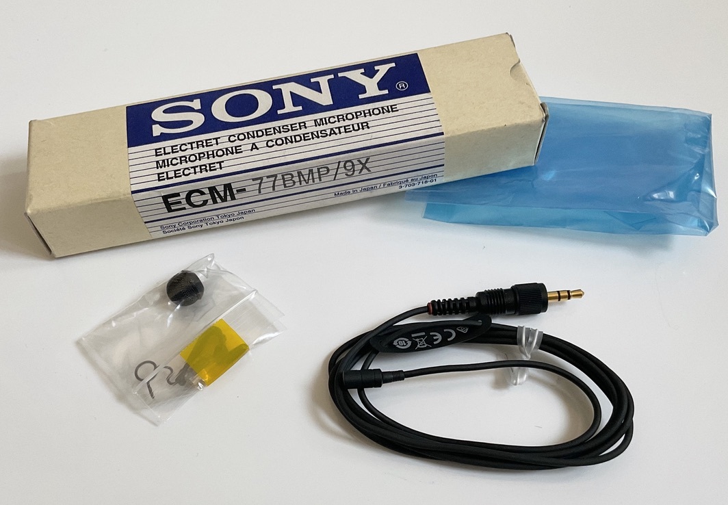 ☆未使用☆ SONY ソニー ECM-77BMP ピンマイク コンデンサー