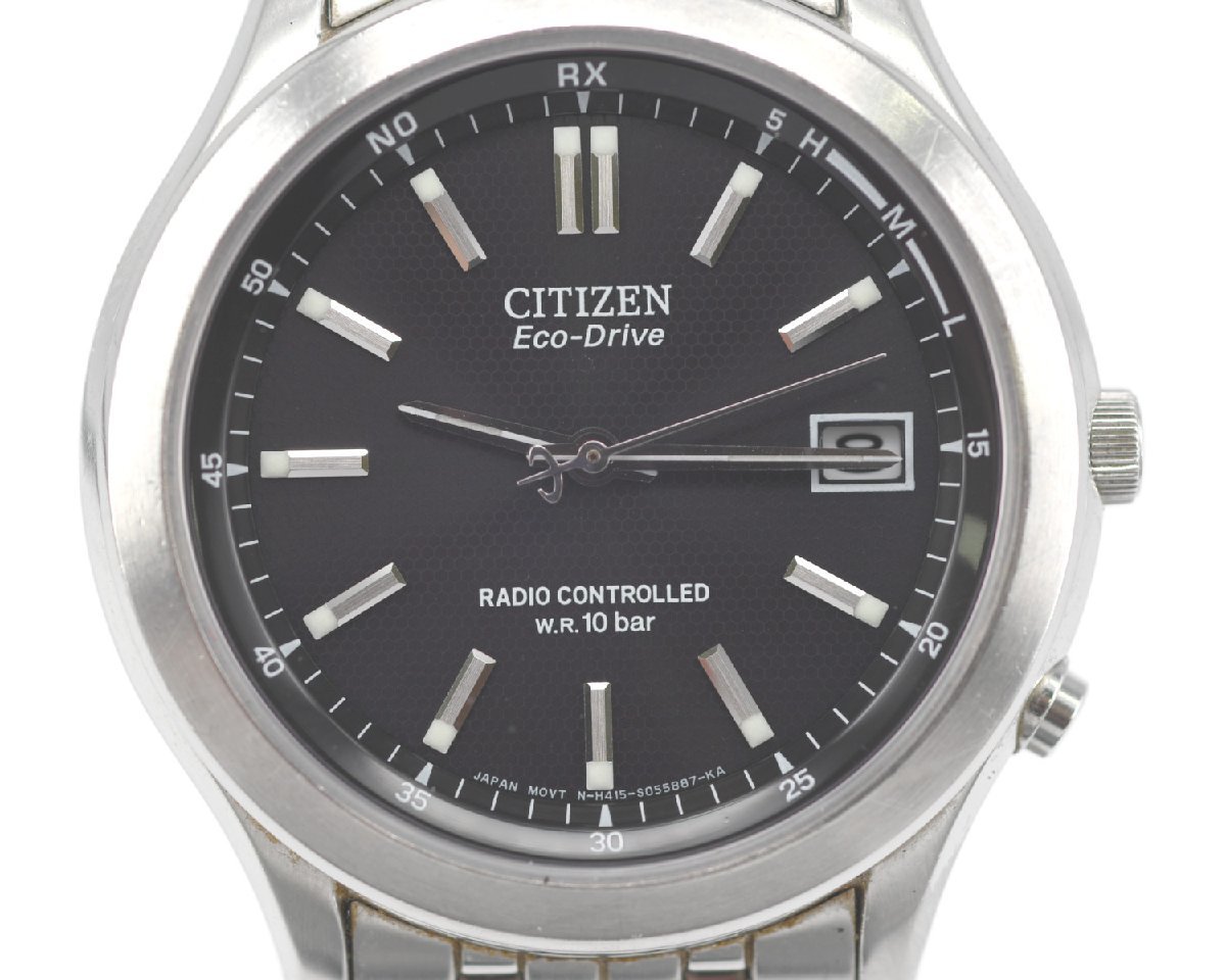 中古品] 稼働品【CITIZEN】シチズン H415-S03304 ブラック文字盤 稼働  