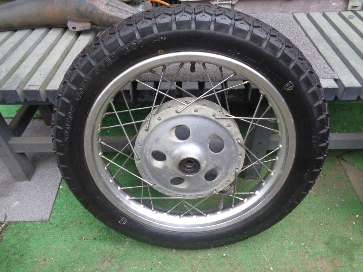 SR400 1JR フロントホイール SR400 フロントホイール 3.50S18 タイヤ付き 1JR 【公式通販】