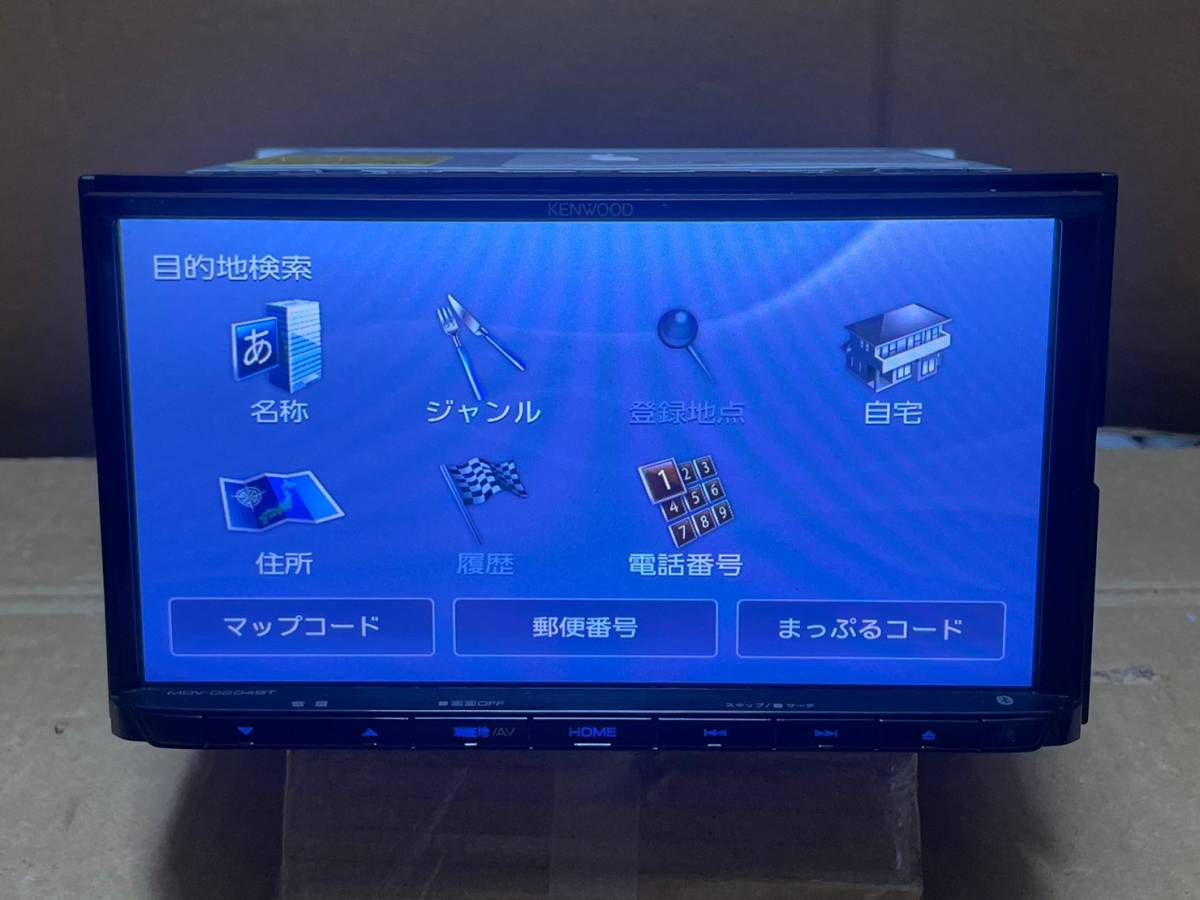 ケンウッド メモリーナビ MDV-D204BT 2016年地図 Bluetooth USB CD 動作ok ケンウッド KENWOOD メモリーナビ MDV-D304 彩 メモリー