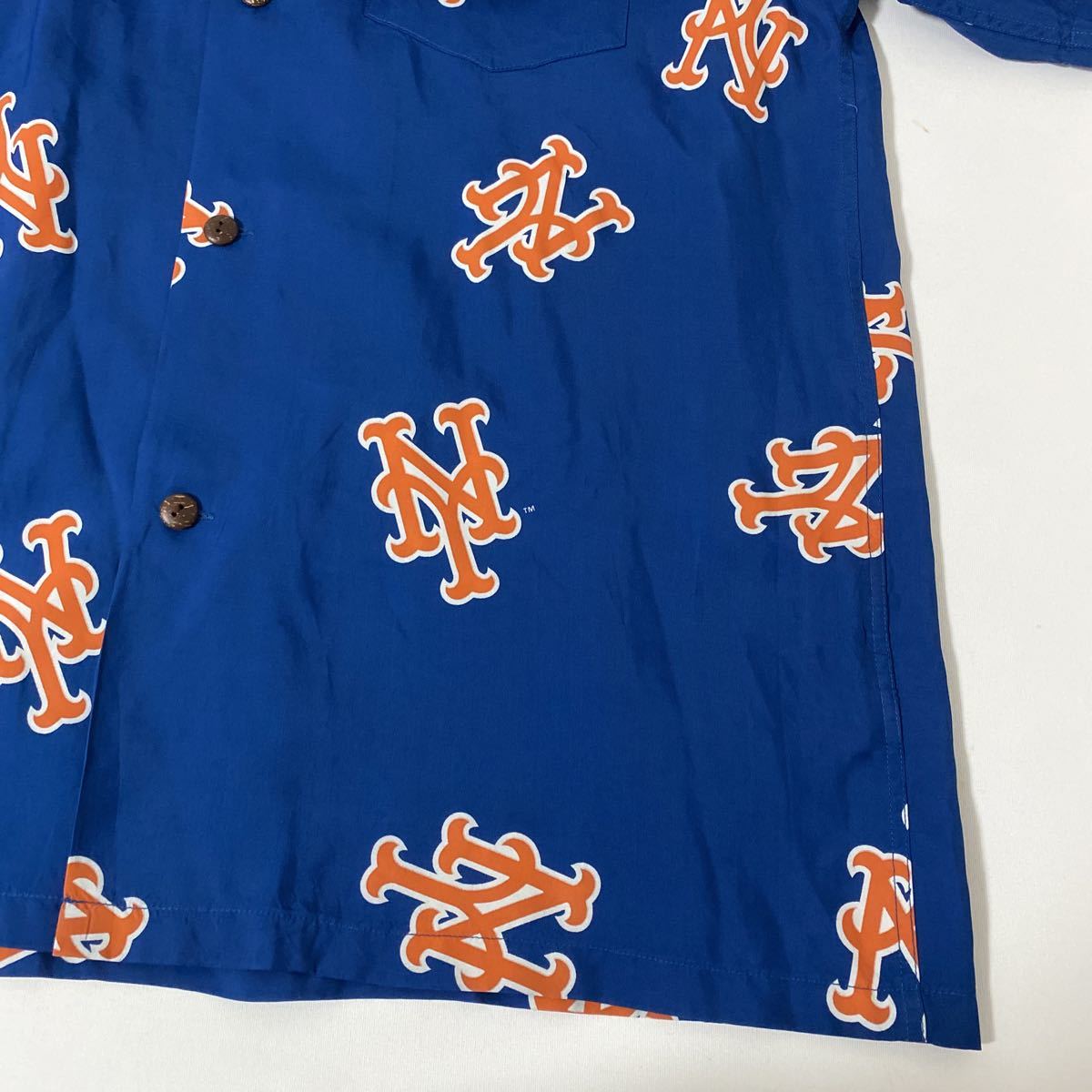 美品 beams 別注 サンサーフ MLB NY Mets アロハ シャツ L sunsurf 