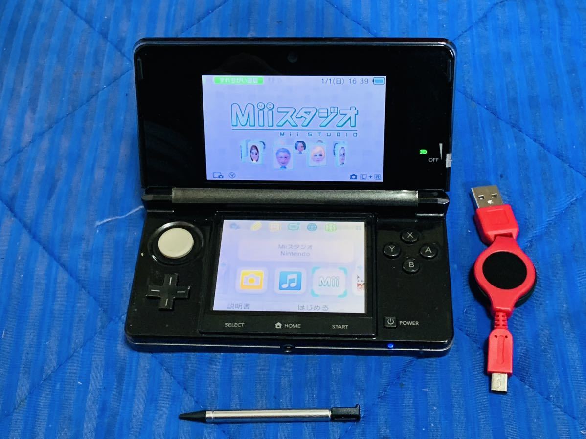 NINTENDO 任天堂 3DS 本体＆充電器付 稼働品 3DS 稼働品 Nintendo 本体