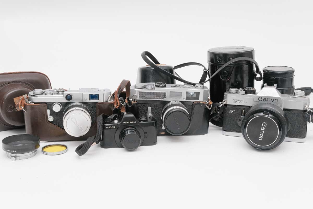 1円～ キャノン CANON NEW F-1 AEファインダー ボディのみ フィルム