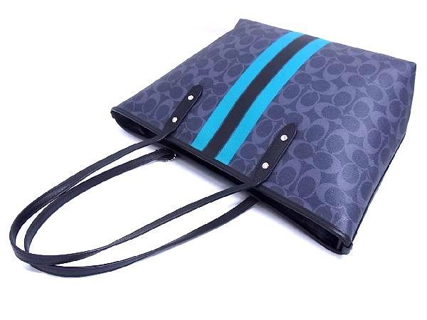 1円 □美品□ COACH コーチ F38405 シグネチャー PVC×レザー