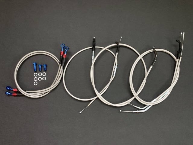 ZRX400 アップハンワイヤーセット [+10cm] Ckit