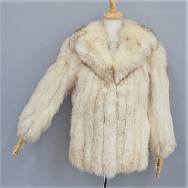 お値打ち品【 Maple Queen Furs☆￥1000～ 】高級毛皮 ブルー 