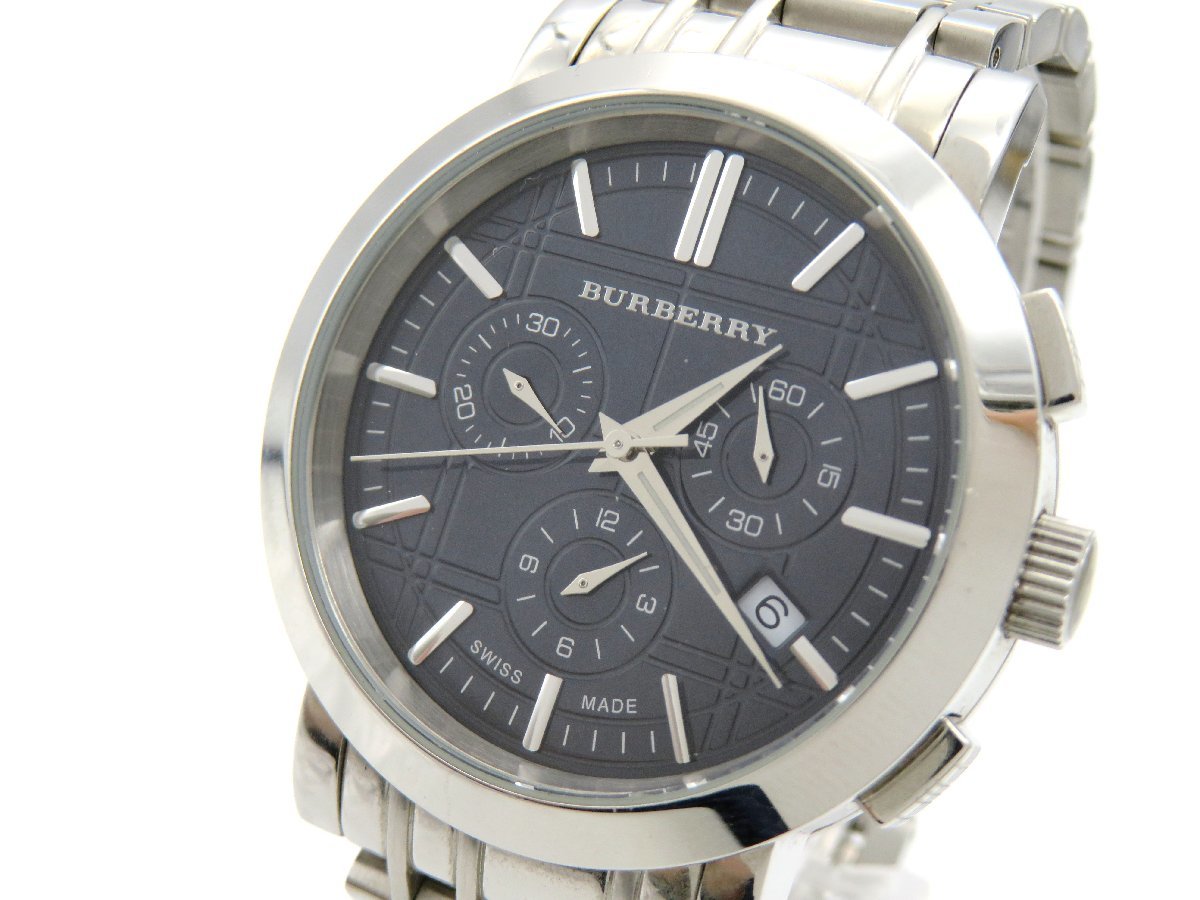 BU1360 腕時計 クロノグラフ BURBERRY 稼働磨き済み ウォッチBURBERRY 