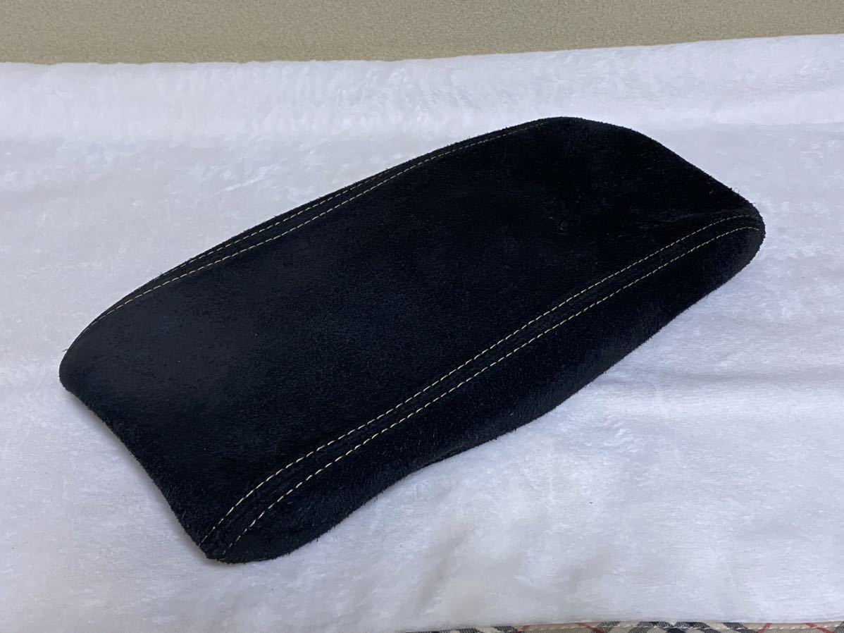 シビック タイプR FD2 アームレストカバー ウルトラスエード イエロー ダブルステッチ コンソール リッド アルカンターラ CIVIC Ultrasuede