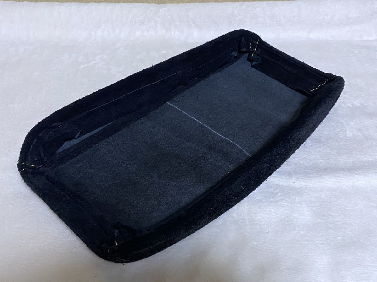 シビック タイプR FD2 アームレストカバー ウルトラスエード イエロー ダブルステッチ コンソール リッド アルカンターラ CIVIC Ultrasuede