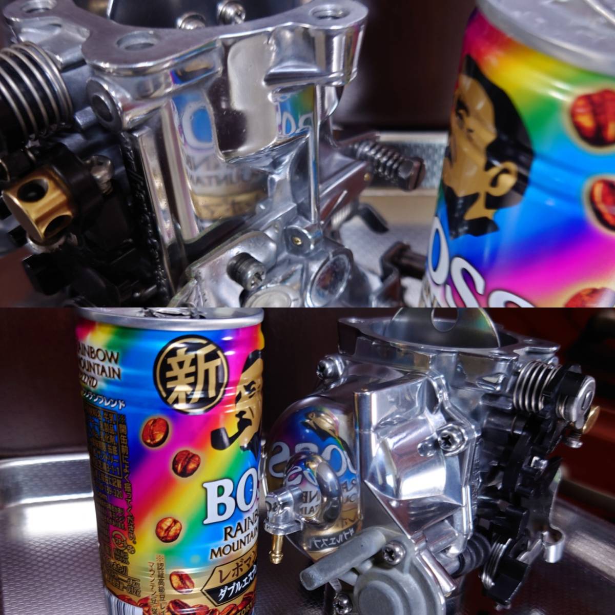 整備済 AMF ケイヒン バタフライ キャブレター ポリッシュ シングル 
