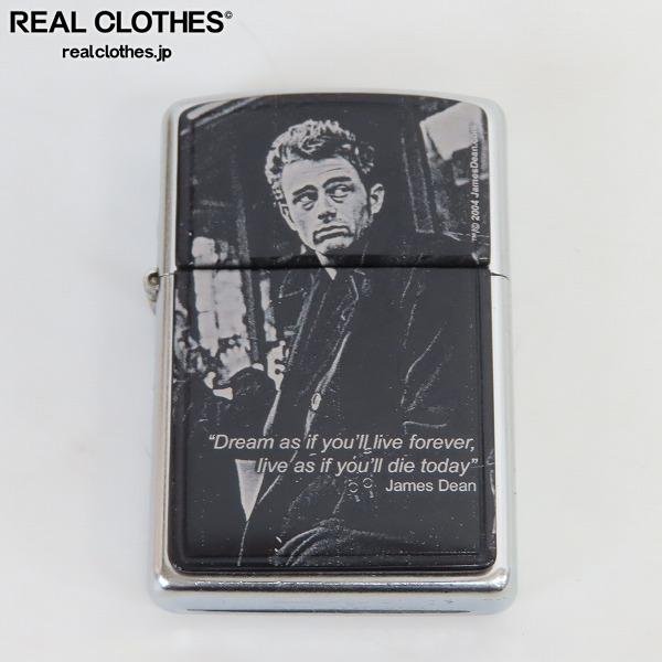 ZIPPO/ジッポー JAMES DEAN ジェームス ディーン メタル貼り 2003年製 