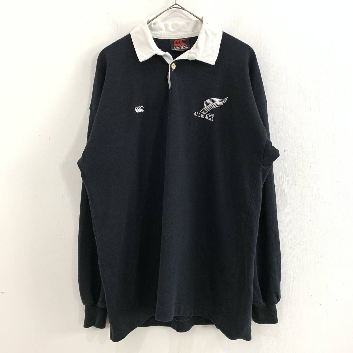 Vintage Canterbury 90s Rugby - New Zealand Jersey Blacks Logo